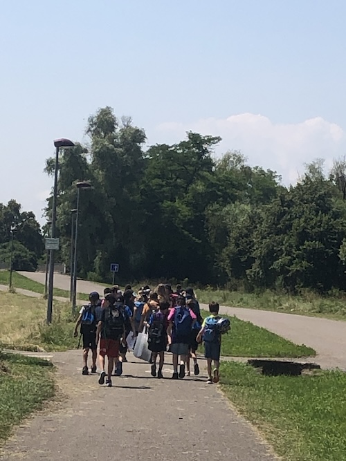 Schüler wandern