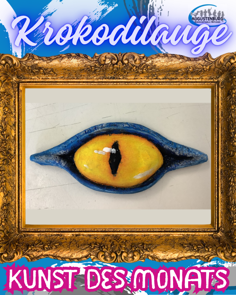 Krokodilauge aus Ton